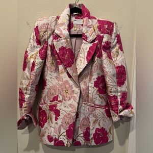 ASOS Pink and Cream Floral Blazer